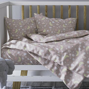 Комплект постельного белья Детский в кроватку Galtex Спокойной ночи бежево-розовый