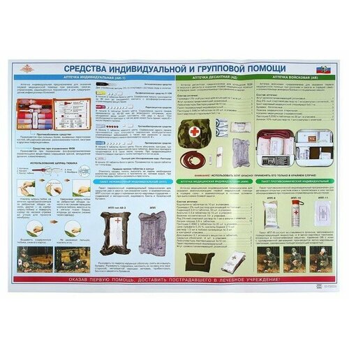 первая медицинская помощь 002 Комплект плакатов Оказание первой доврачебной медицинской помощи (6 шт, 70х100см)