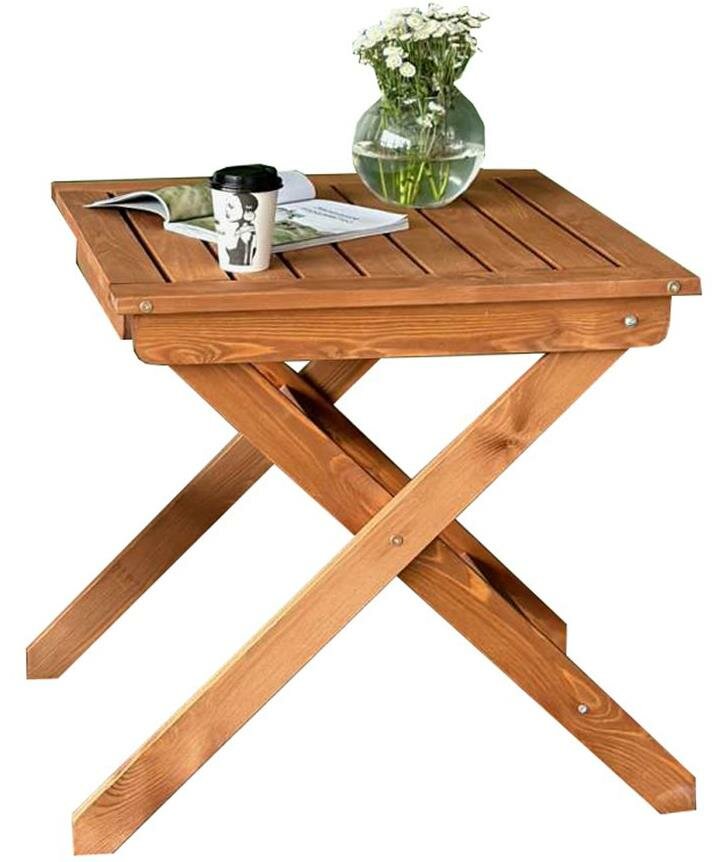 фото DYATEL Стол раскладной квадратный сосна 70х70 см (цвет дуб) G-001-OAK