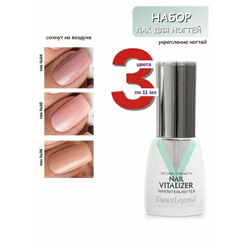 Набор №4 Nail Vitalizer для укрепления ногтей, 3 шт
