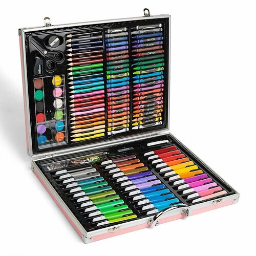 Набор Calligrata для рисования в чемоданчике ПВХ розовый 6490₽