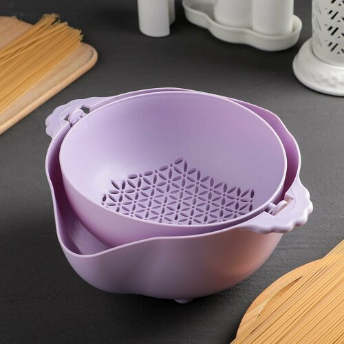 Дуршлаг кухонный с поддоном d25 см 592₽