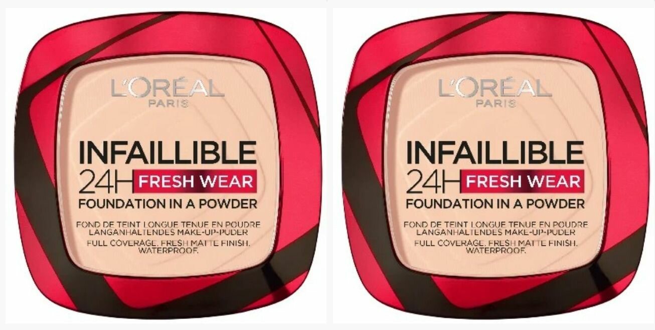 L'Oreal Paris Пудра 130, 9 г, 2 шт