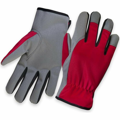 Рабочие трикотажные перчатки Jeta Safety из PU кожи, размер L/9 JLE621-9/L