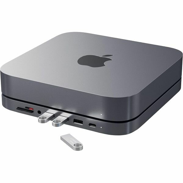 Док-станция Satechi с подставкой Mac Mini Stand & Hub для Mac Mini