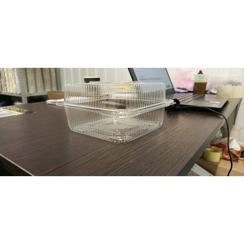 Контейнер-ракушка для хранения продуктов с крышкой, 50 штук, объем 500мл, 13,5х13,5х6,8 см