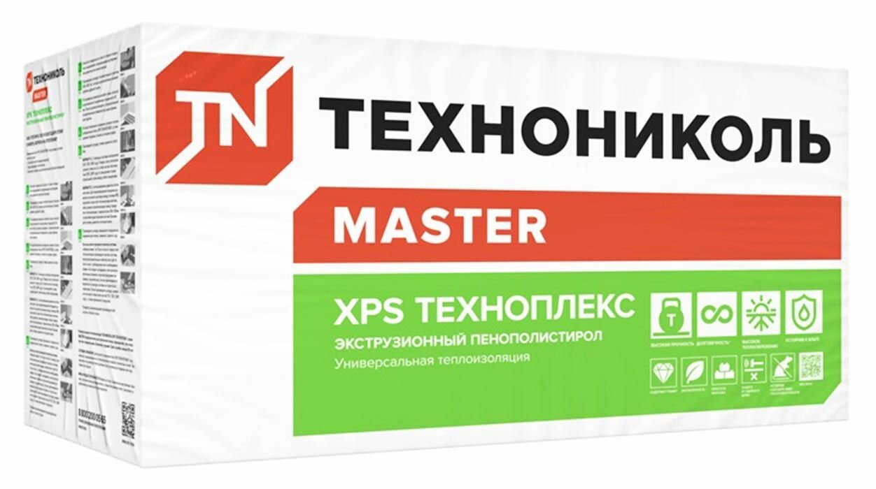 Технониколь Техноплекс XPS Г4 1180х580х100 мм (шт.) / Технониколь Техноплекс Мастер экструзионный пенополистирол Г4 1180х580х100 мм (шт.)