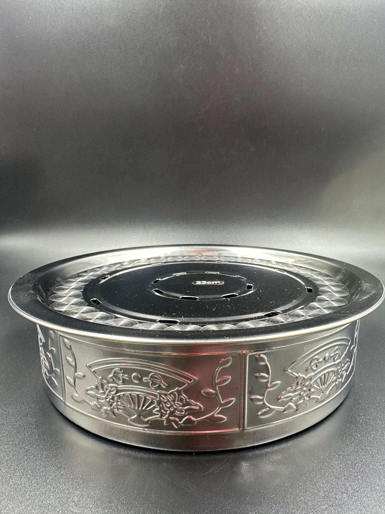 фото Чабань, чайный столик, поднос для чайной церемонии, диаметр 22см, нержавеющая сталь