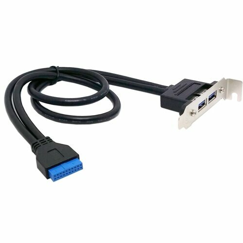 Планка USB3.0 Orient C095 низкопрофильный вывод 2-х портов usb3.0 с материнской платы на корпус