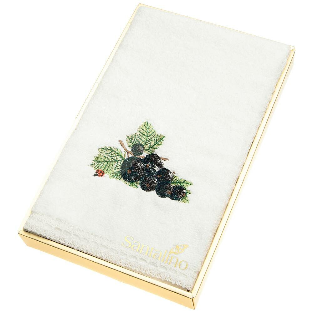 SANTALINO Кухонное полотенце Черная смородина цвет: белый (30х50 см)