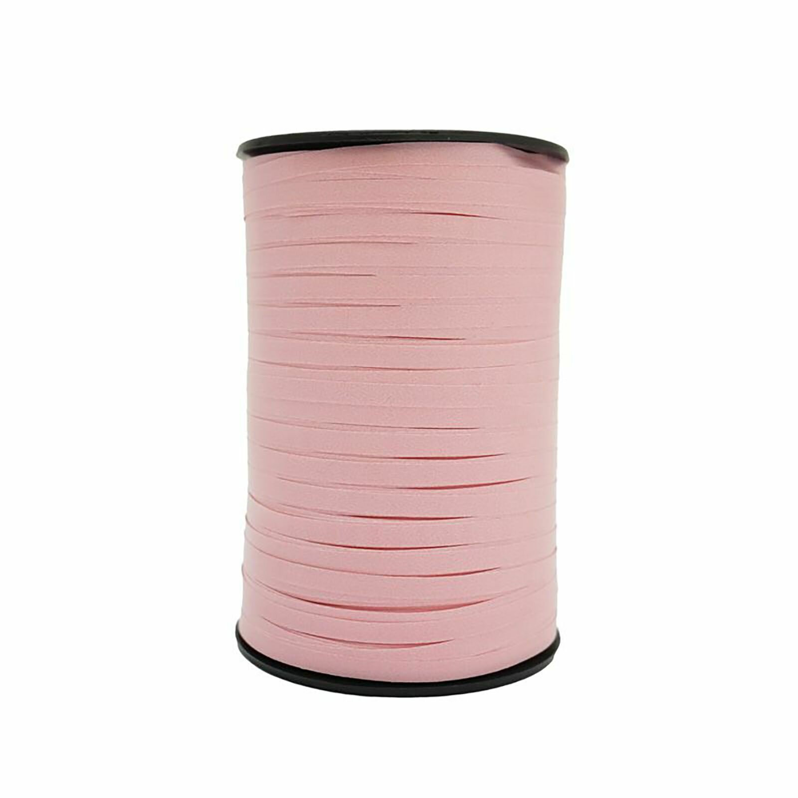 Лента для шаров и подарков / Пудра - белый / 0,5 см * 500 м / Мультипак