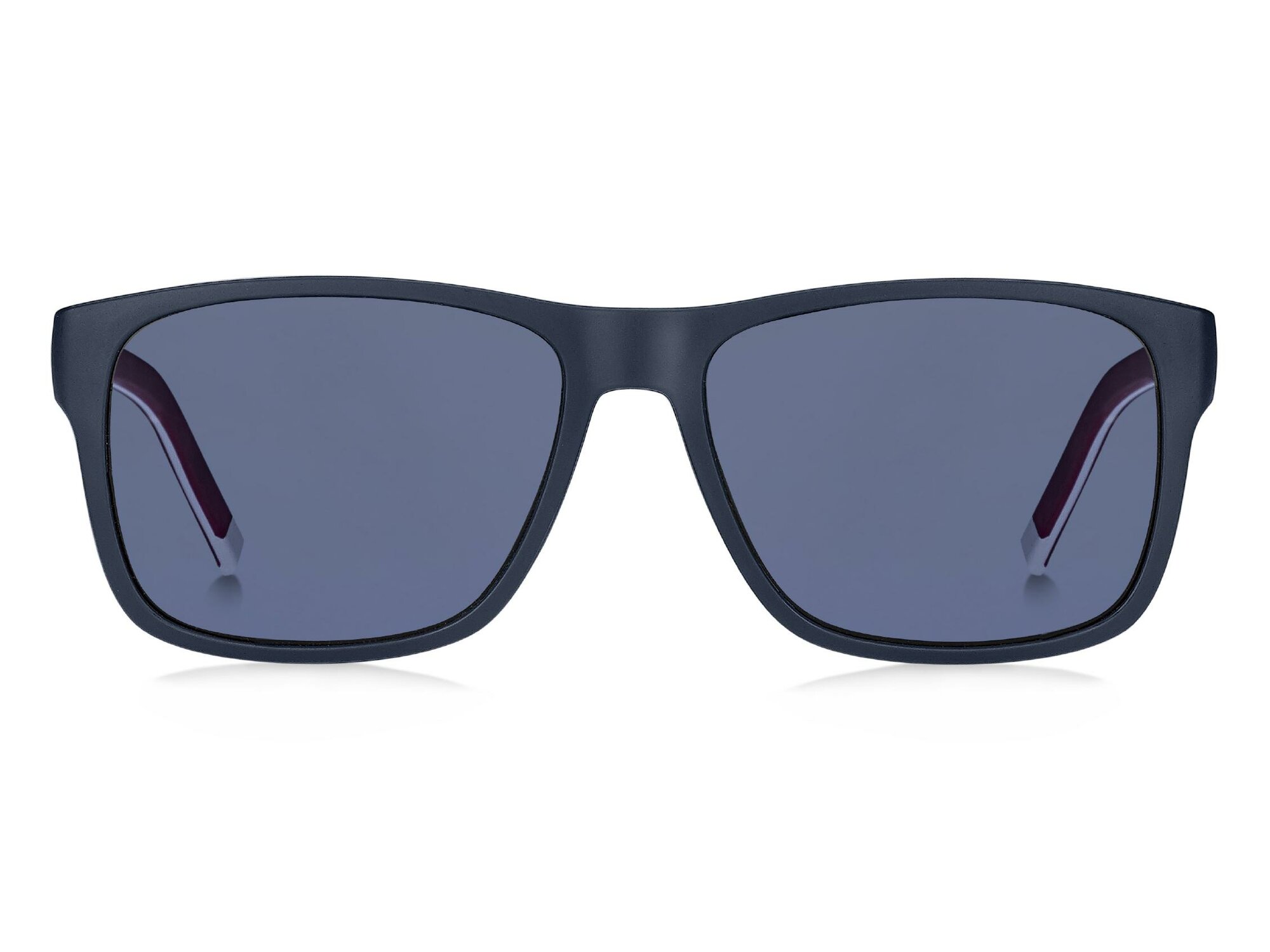 фото Мужские солнцезащитные очки Tommy Hilfiger TH 1718/S 8R 8RU KU, цвет: синий, цвет линзы: голубой, прямоугольные, Пластик