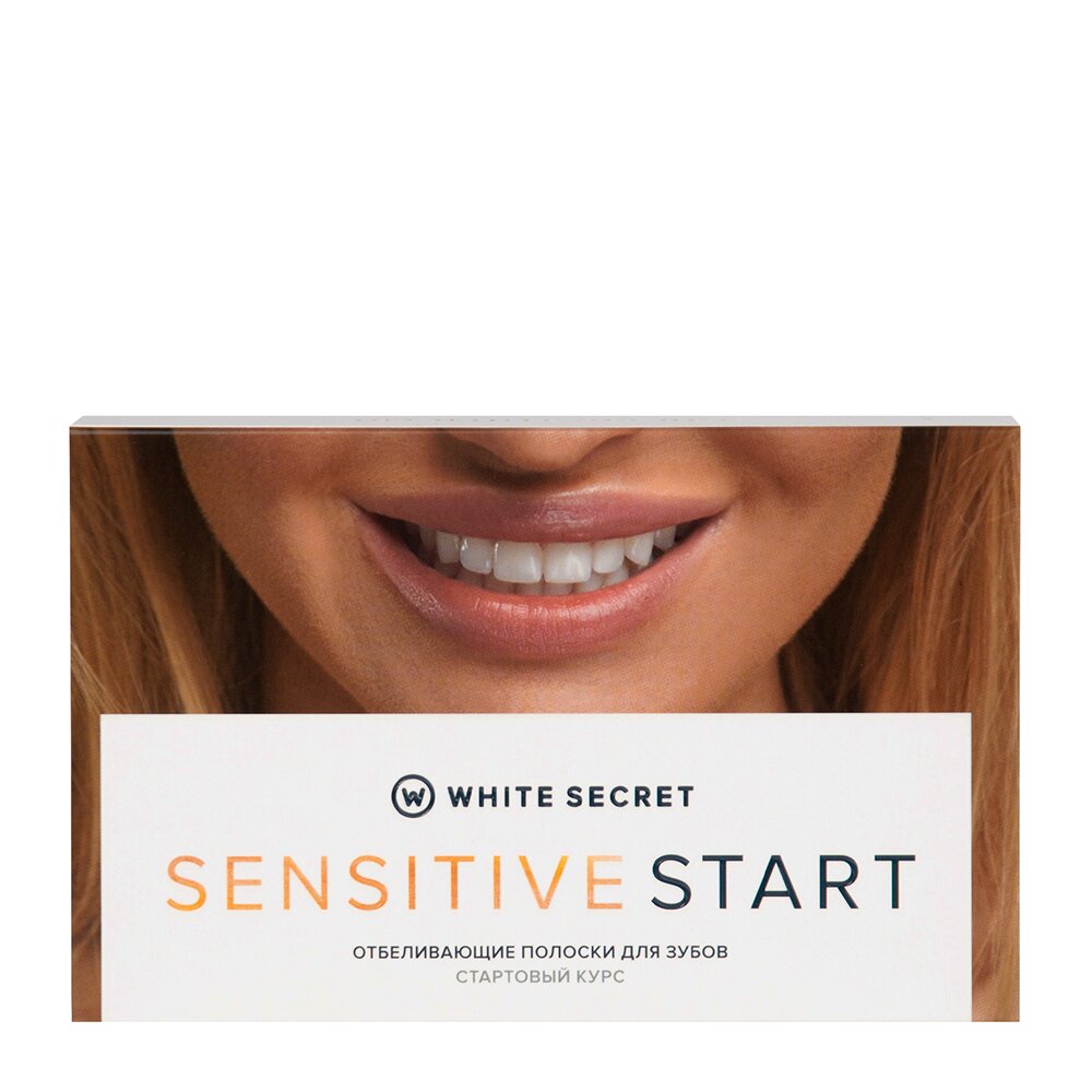Полоски для мягкого и безопасного отбеливания на 1-3 тона / White Secret Sensitive Start 7 шт