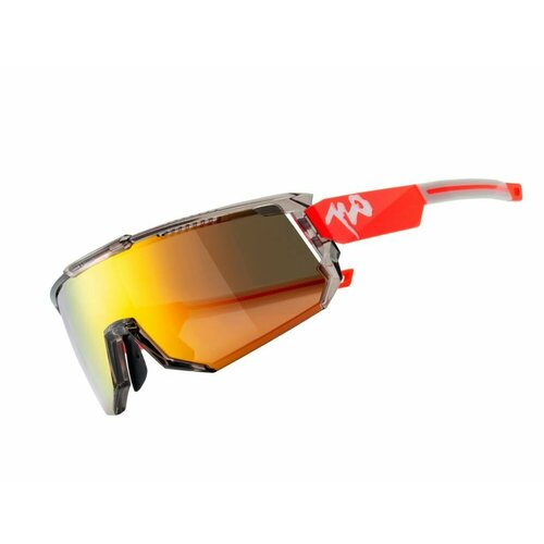 Солнцезащитные очки 720armour 720armour Mars / Glossy Translucent Lt. Grey Shale / Matte Neon Peach Orange Temple / Champion Gold Ti, красный