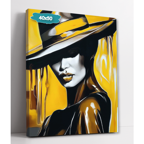 Интерьерная картина 40х50 Девушка в шляпе 899₽