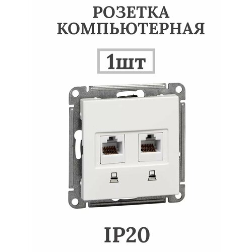 Компьютерная розетка белая RSI-251KK5E-1-86 1шт