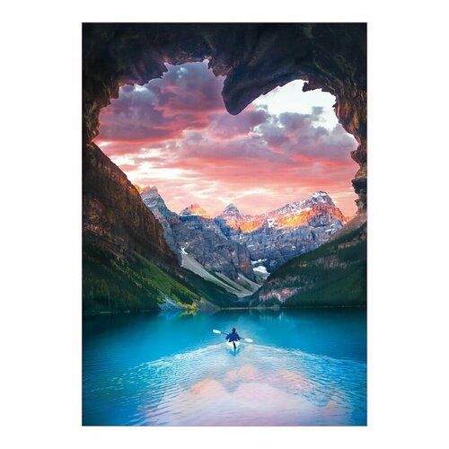 Алмазная мозаика на подрамникеКартина стразами Алмазное хобби Озеро в горах 40х50 см сложность 5 цветов 22 Komas 1099₽