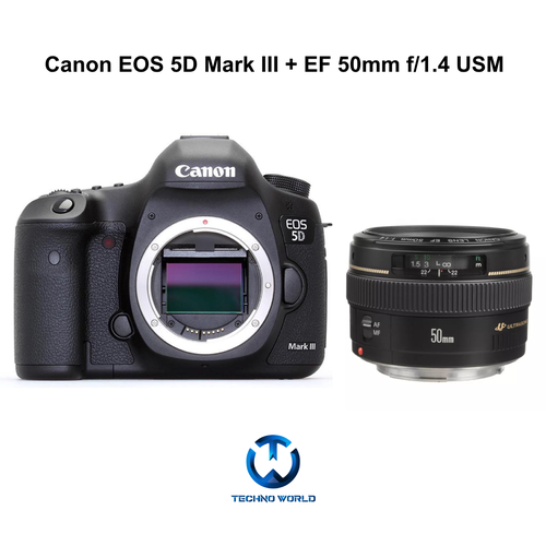 Фотоаппарат Canon 5D Mark III kit EF 50mm f18 STM 133545₽