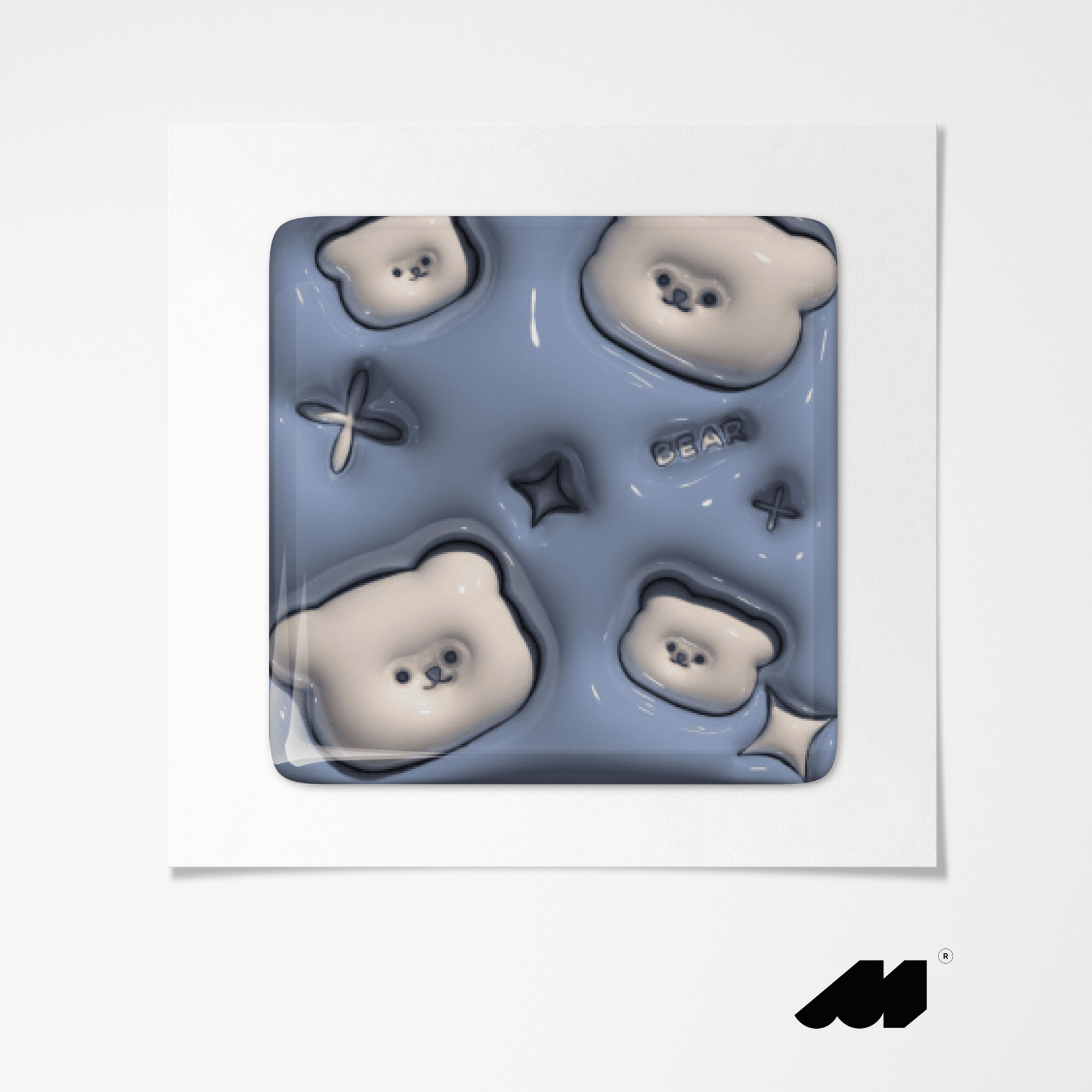 3D стикер / 2 шт / Blue Aesthetic — фото 1