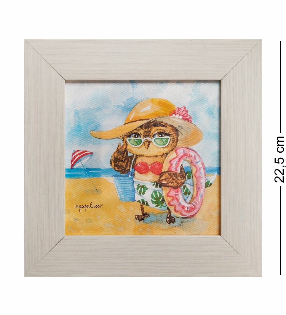 Жикле в багете 'Солнце! Море! Пляж!' 16х16