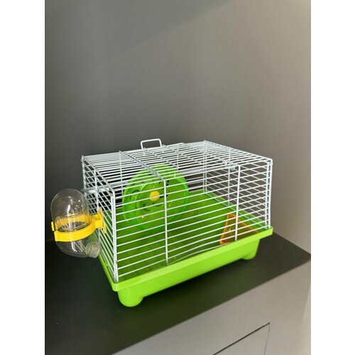 Клетка для грызунов 225х17х16 см ручка поилка кормушка колесо зеленый 770₽