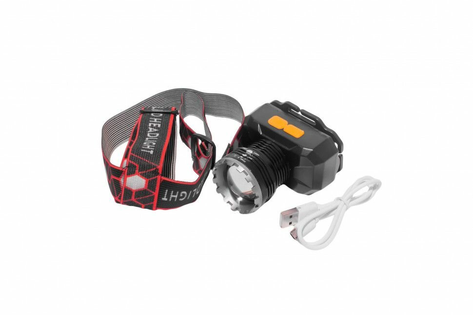 Фонарь налобный аккумуляторный Огонь HT-893-P70