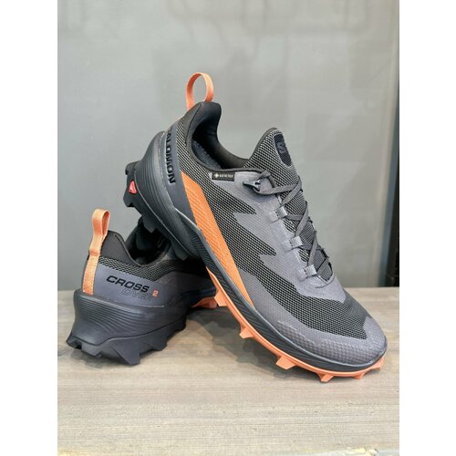 фото Кроссовки salomon cross over 2 gtx, размер 11, серый/оранжевый