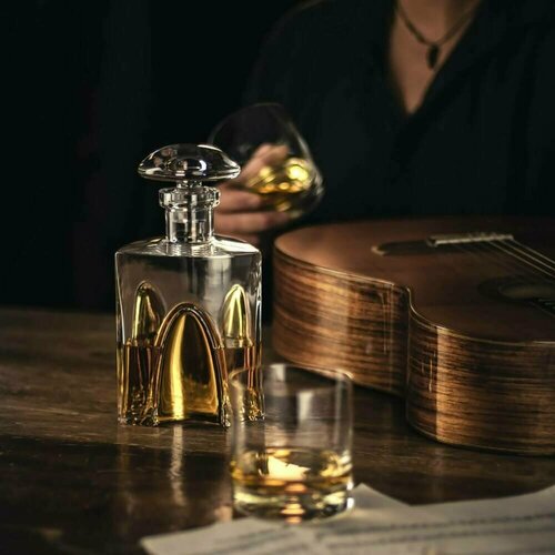 Штоф для крепких напитков, объем 750 мл, материал - бессвинцовый хрусталь, золото 86577408 Gentleman