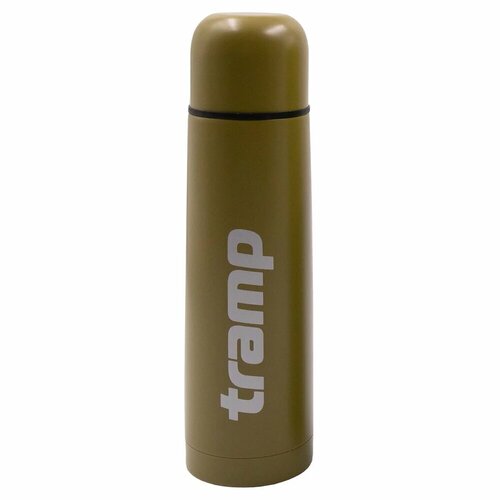 фото Термос tramp "basic 1 л", trc-113, нержавеющая сталь/пластик, с пробкой и крышкой-чашкой, хаки