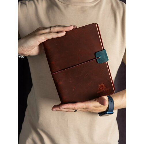 Блокнот из кожи с листами крафт 80л