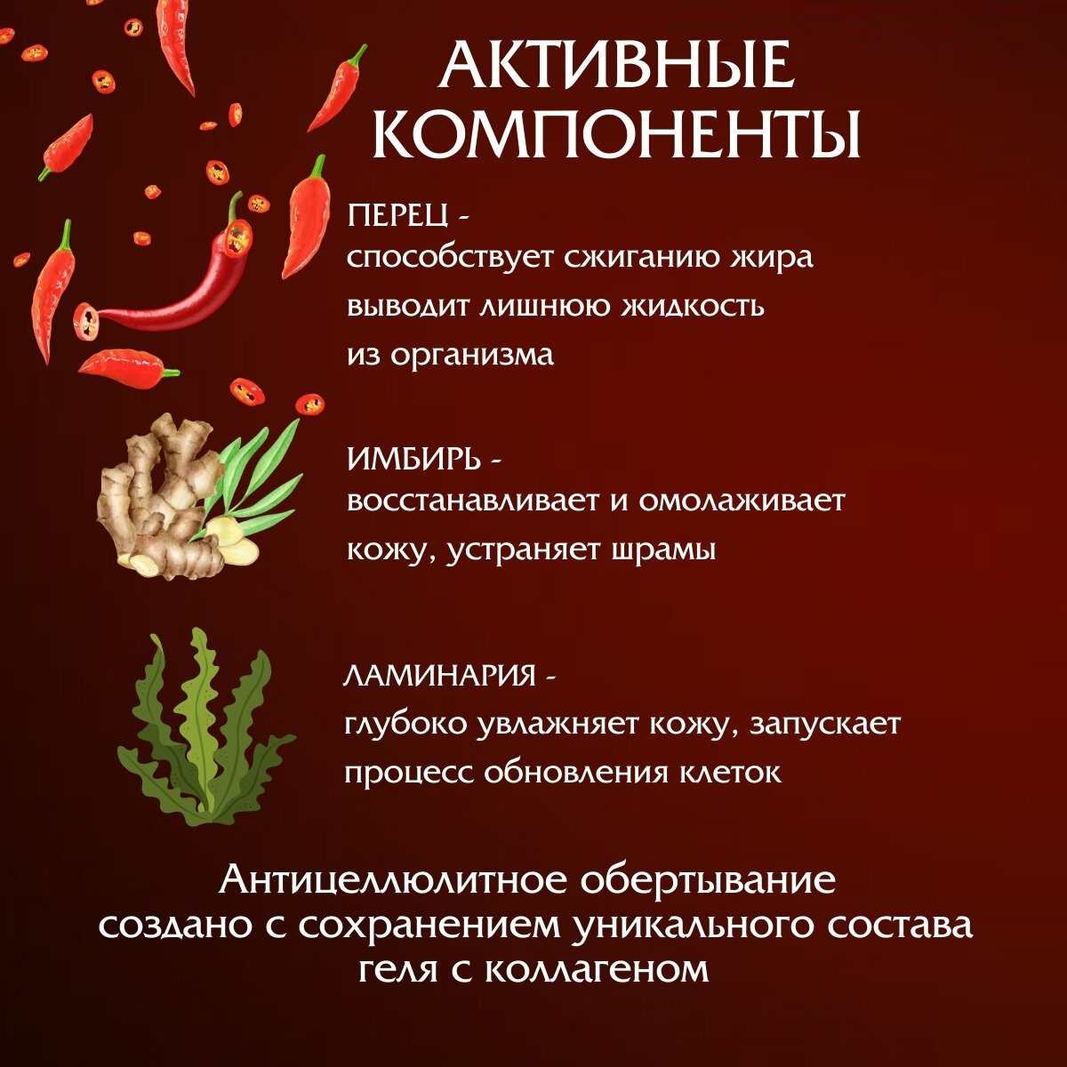 Набор жиросжигающий, Горячее и Холодное Крио антицеллюлитное обертывание для тела AnShey, 1000 мл — фото 1
