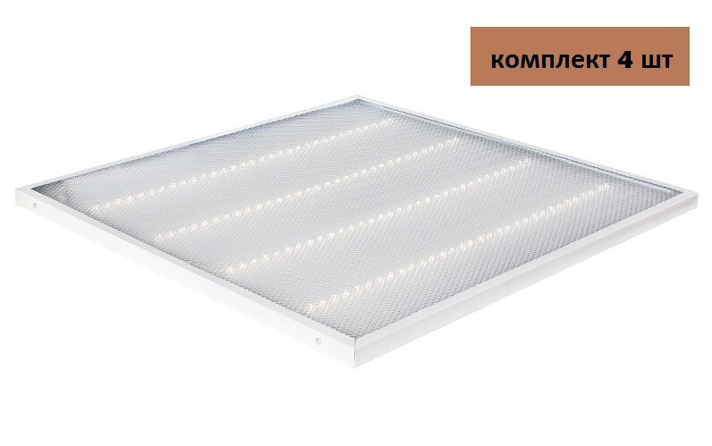 Светильник светодиодный LEEK "PRE LED PLS WH", 36 W, 6500 K, 3500 Lm, упаковка 4 ШТ
