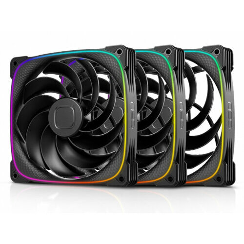 Вентиляторы для корпуса Geometric Future Squama 2503RB-14 Reverse Black 3шт 1F2503R314000 4045₽