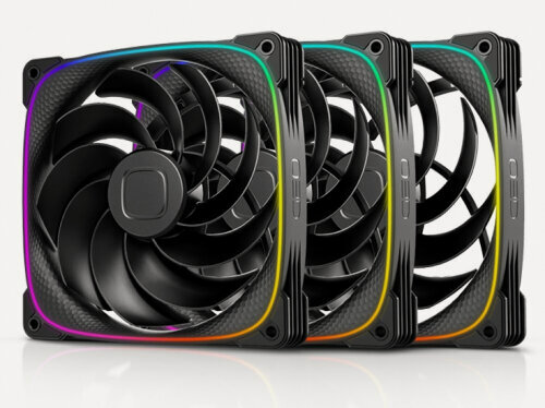 Изображение товара Вентиляторы для корпуса Geometric Future Squama 2503RB-14 Reverse Black 3шт (1F2503R314000)