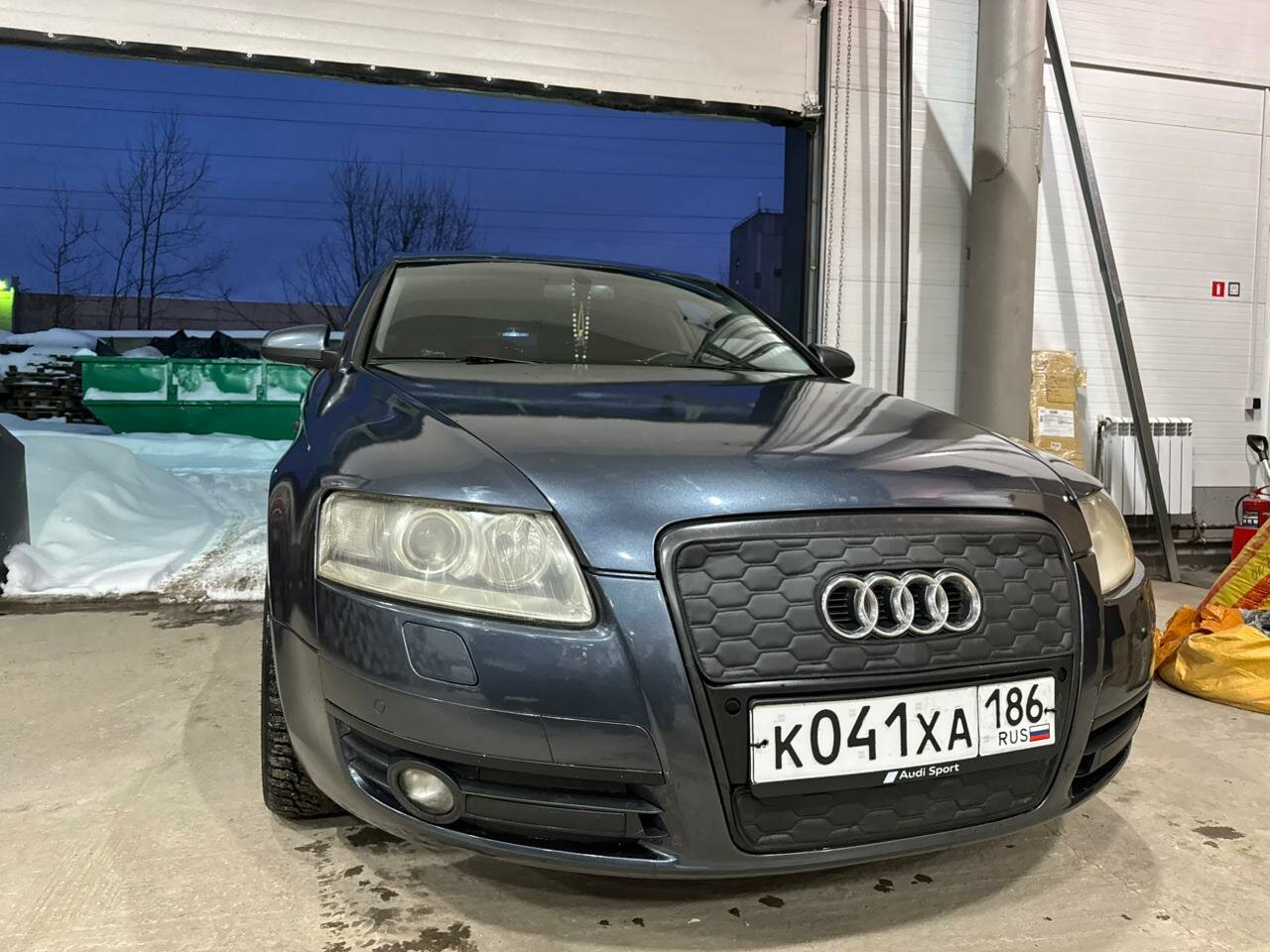 Утеплитель радиатора и бампера для Audi A6 Ауди А6 (2004-2008) III (C6)