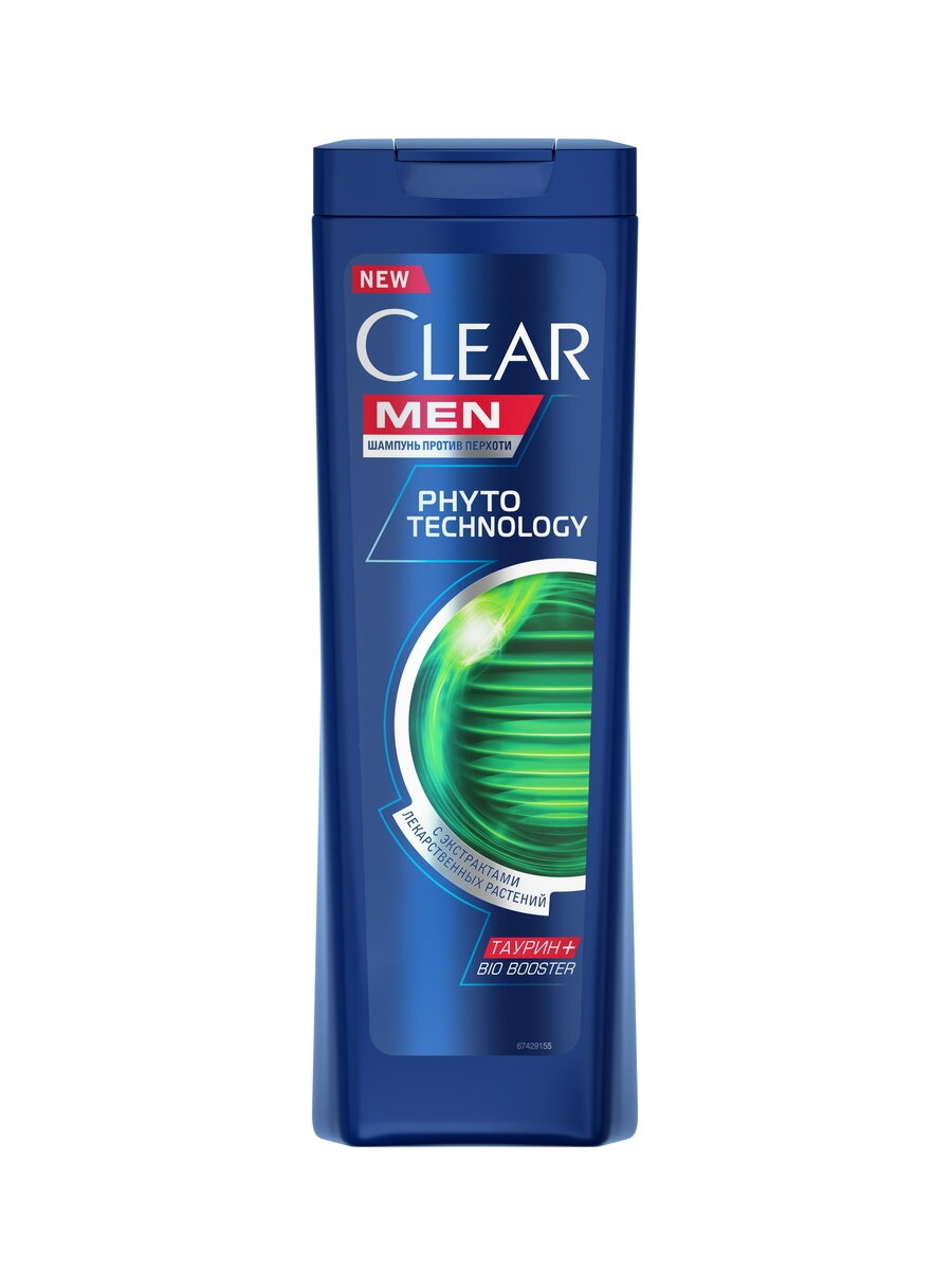 Шампунь для волос Clear Men Phytotechnology против перхоти 400 мл.