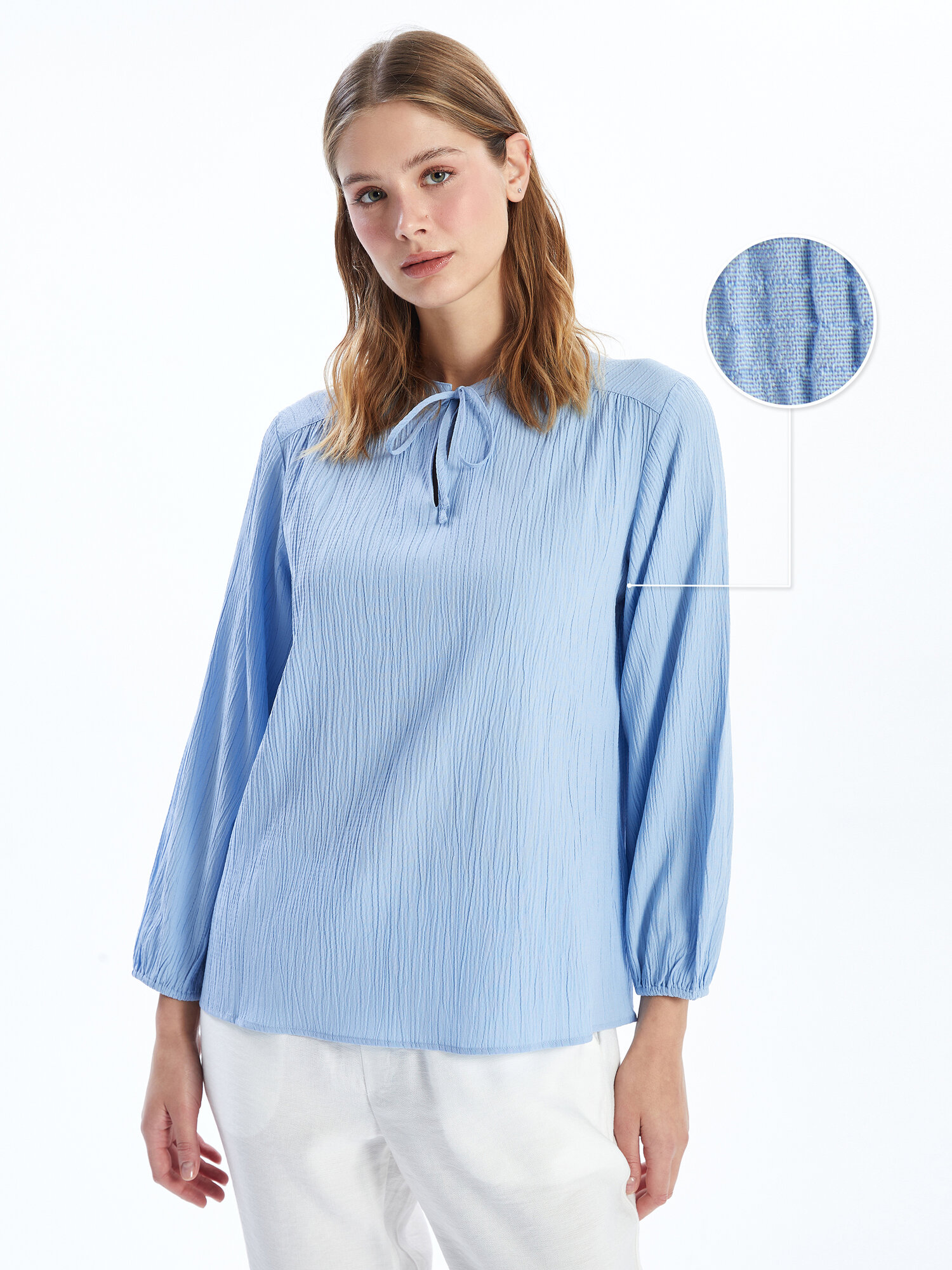 Блуза LC Waikiki, размер 40, baby blue