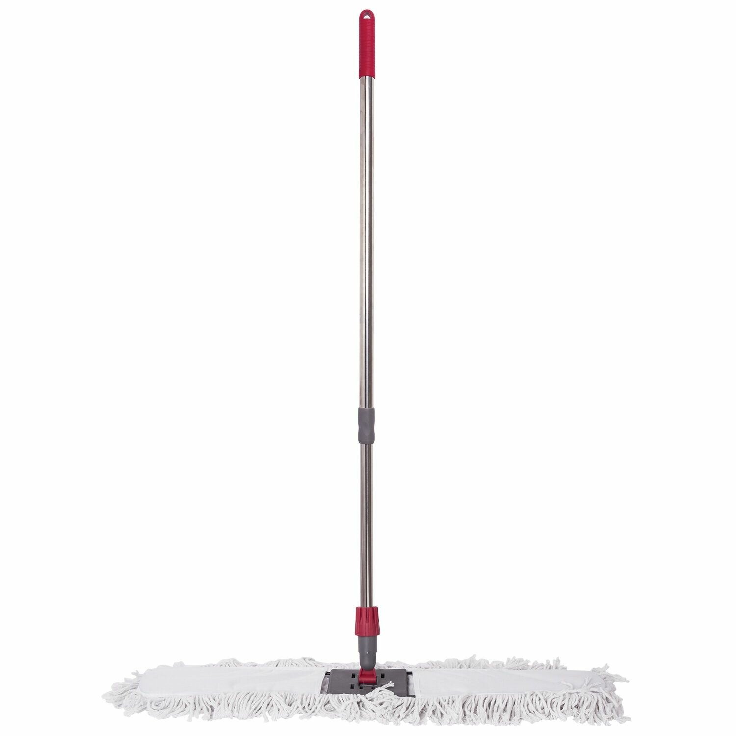 Швабра-рамка Лайма 80 см, телескопический черенок из нержавеющей стали 125 см, моп хлопок (603604)