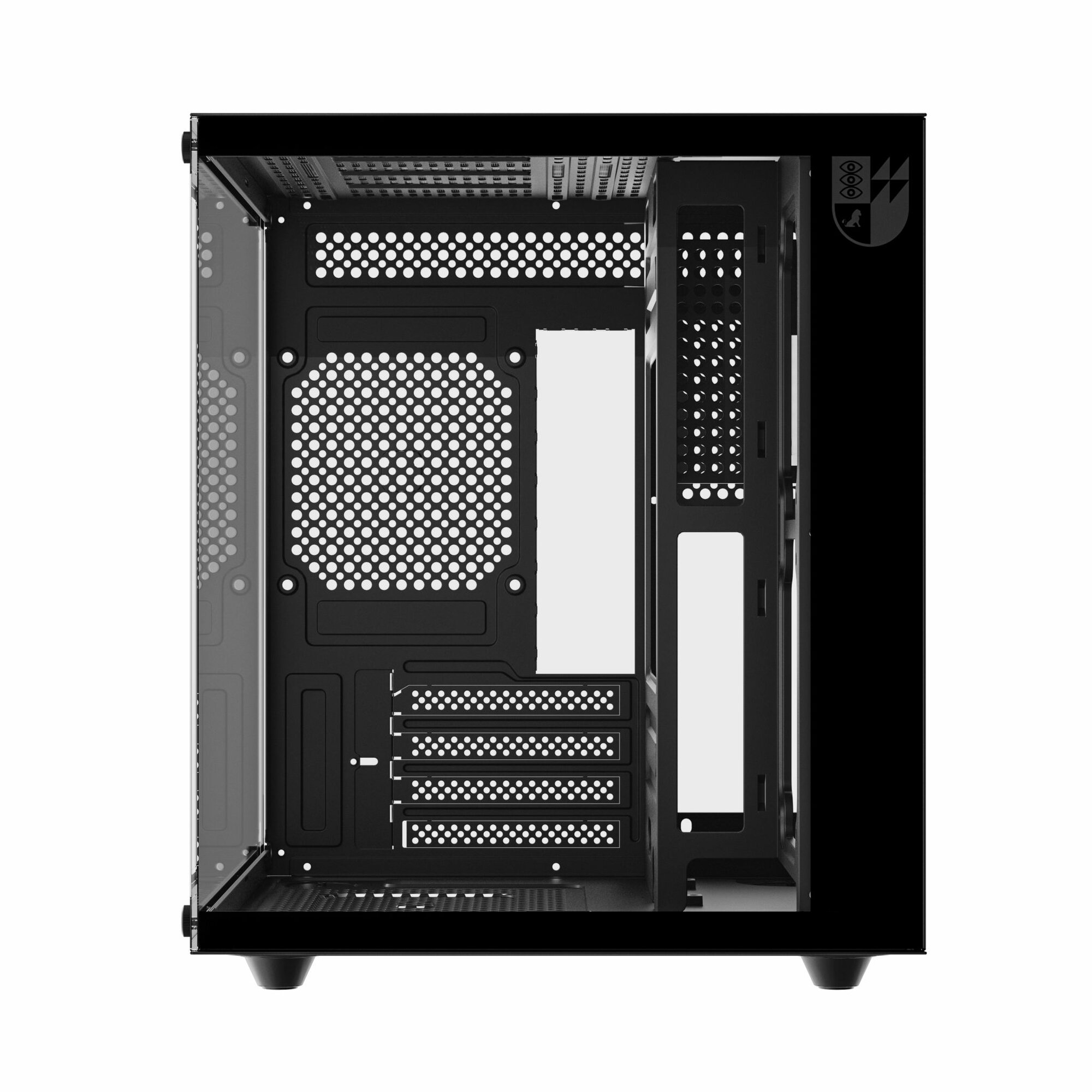 Корпус Invader Q3S кубик + закаленное стекло, Micro-ATX, Mini-ITX — фото 1