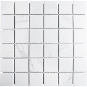 Мозаика Starmosaic Carrara Matt белая керамическая 306х306х6 мм матовая 10шт