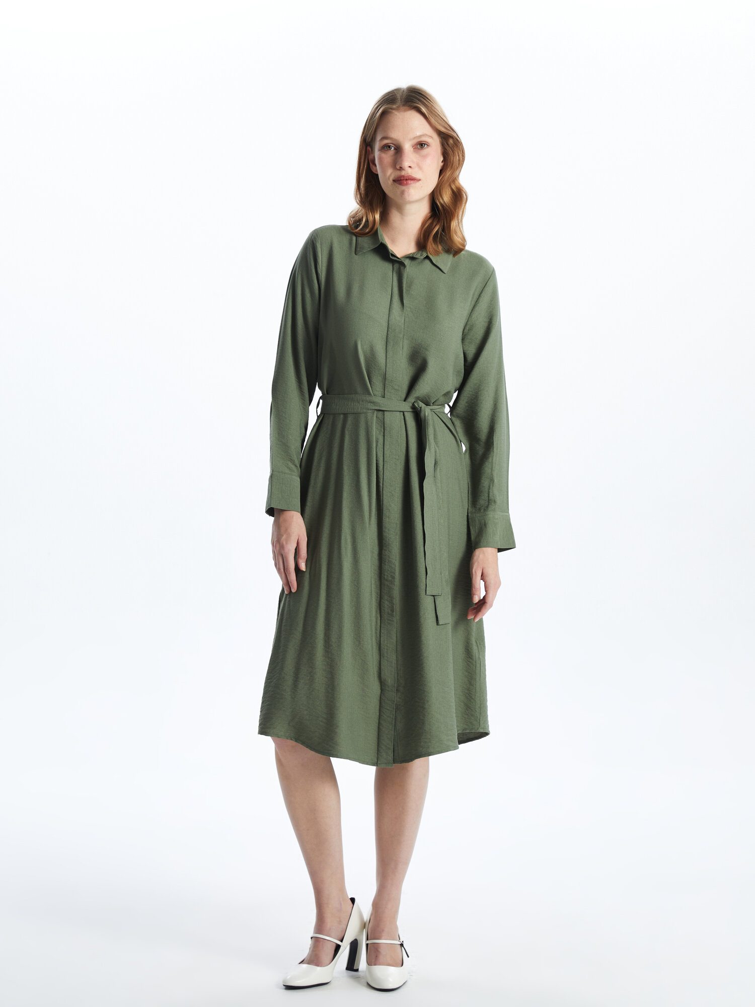 Платье LC Waikiki, размер 40 EU, Khaki