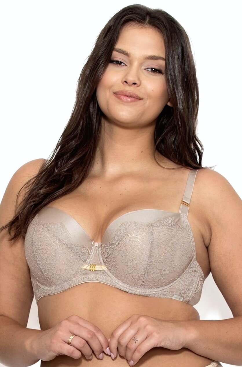 Бюстгальтер Nipplex Galina, 1 шт., размер 80C, кофейный