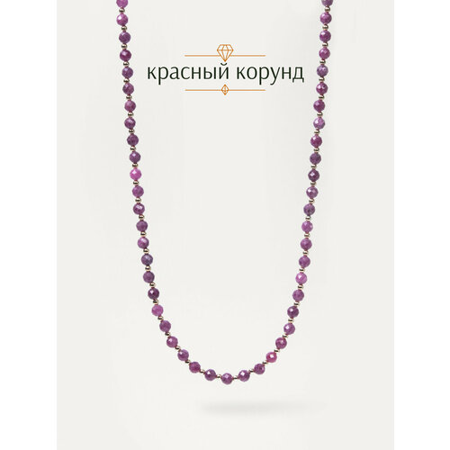 фото Колье bl jewelry, корунд, длина 50 см, красный