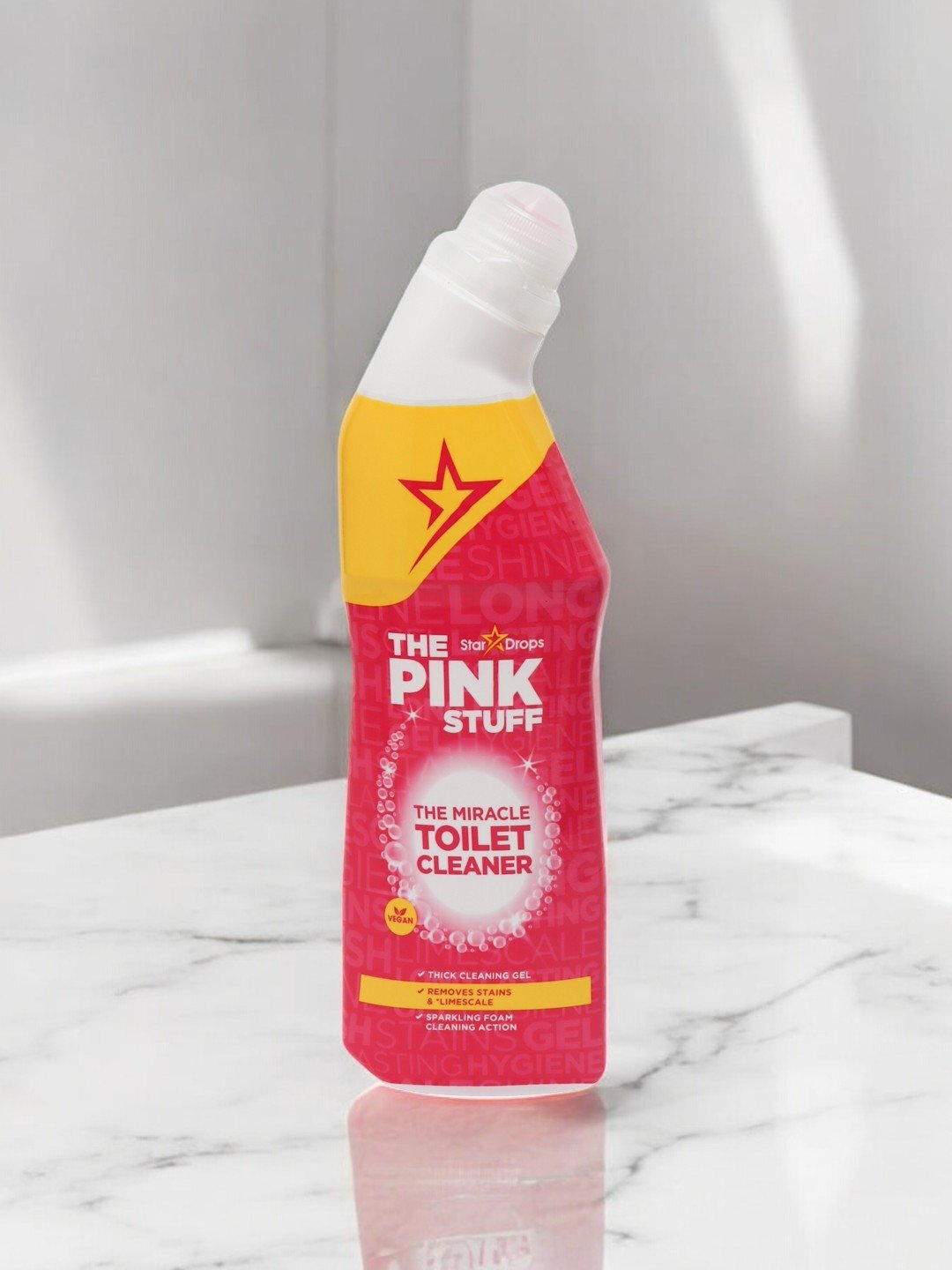 Средство для чистки унитазов "The Pink Stuff", пенящийся гель, веганское, 750 мл