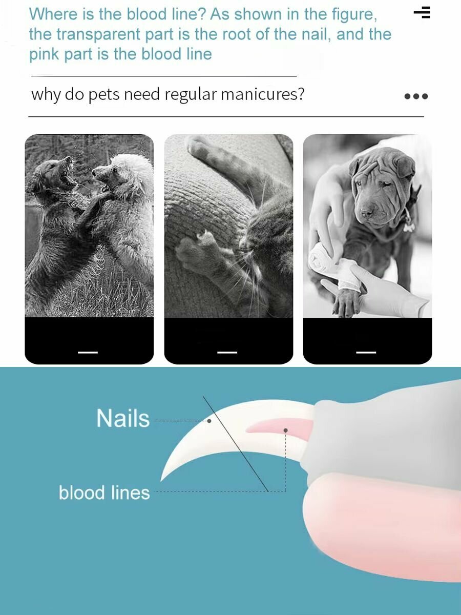 Изображение Когтерезка для кошек, собак. Ножницы для когтей животных, 1шт.