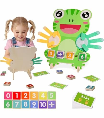 Деревянная развивающая игрушка-головоломка для детей для обучения числам и базовой математике