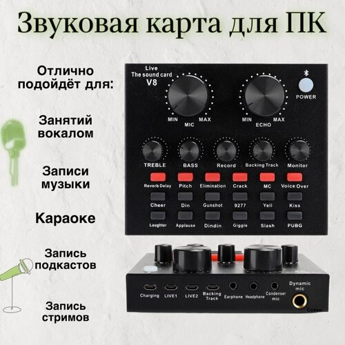 Изображение товара Внешняя Звуковая карта для записи звука