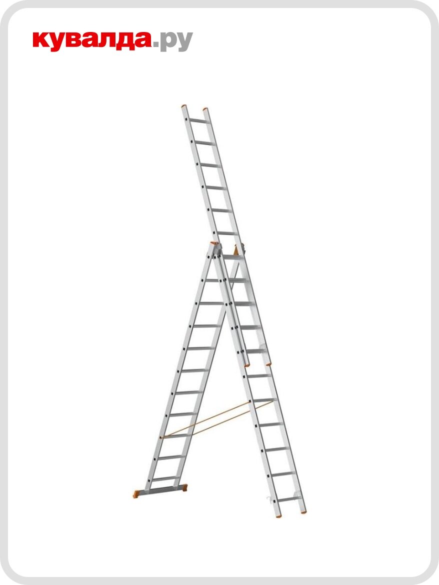 Лестница-стремянка трехсекционная Sarayli 3х11