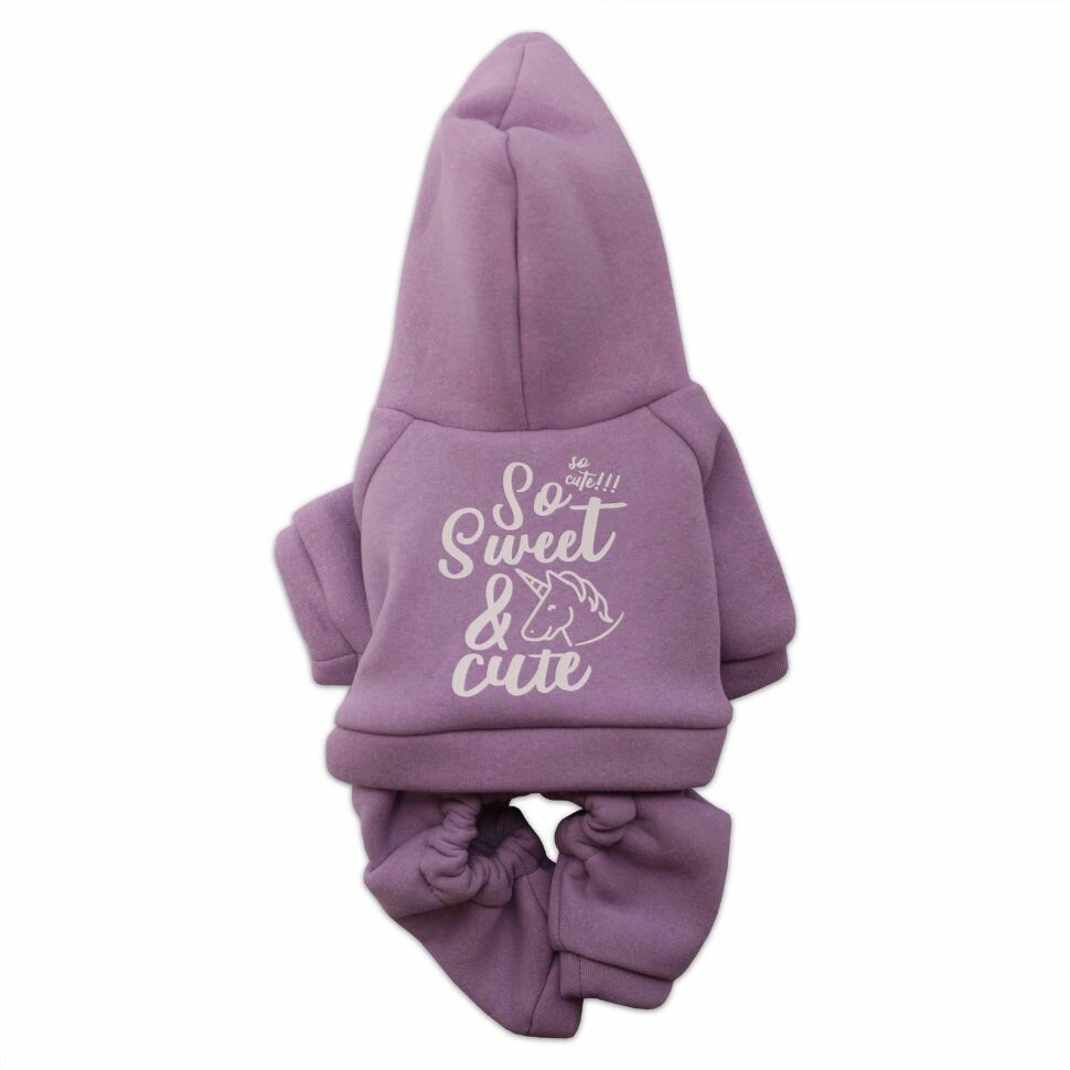 Спортивный костюм LionPets для животных сиреневый, разм S (20)