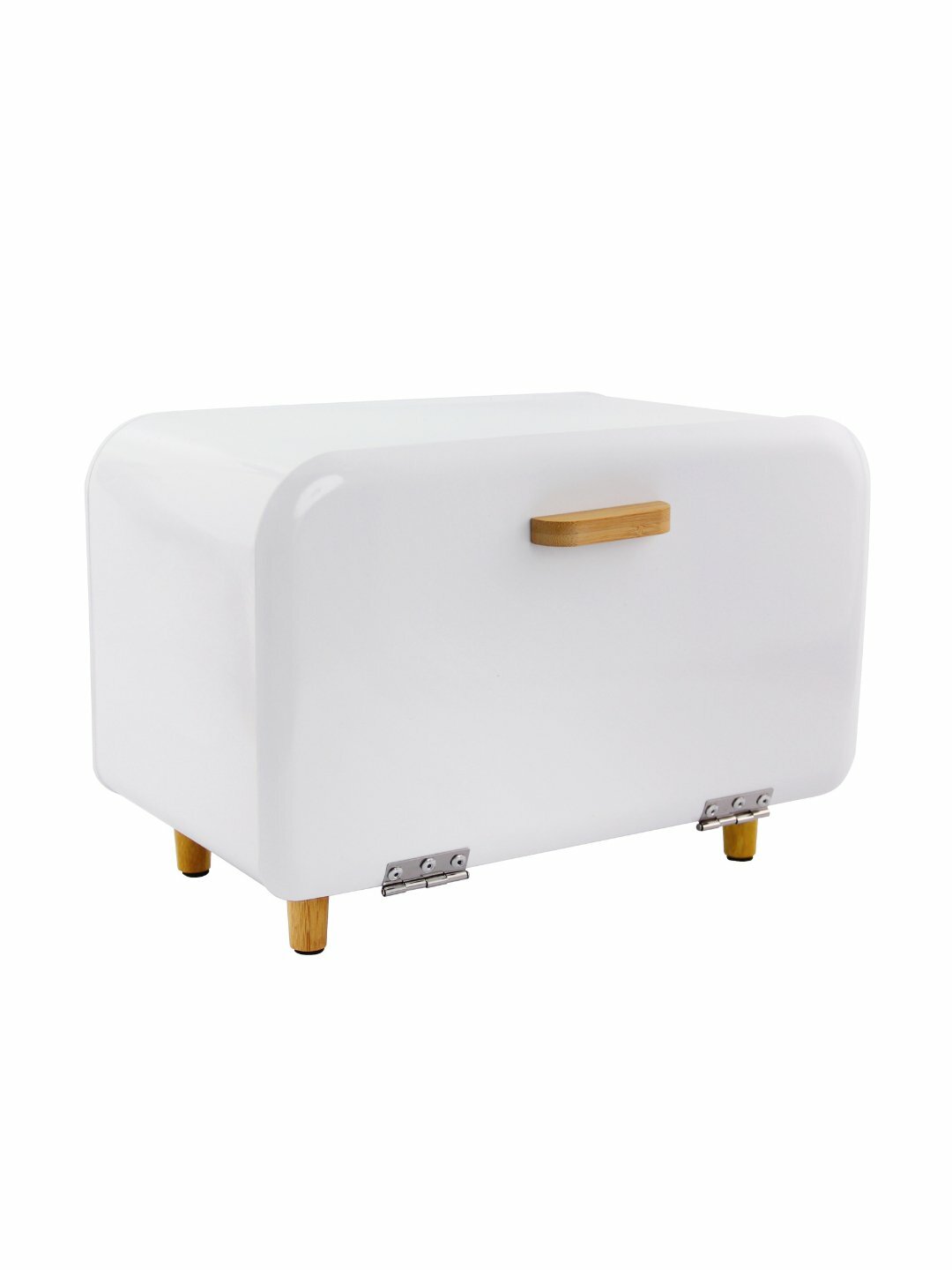 Hause Roland современный металлический хлебница на ножках, в белом и черном цвете - Белый